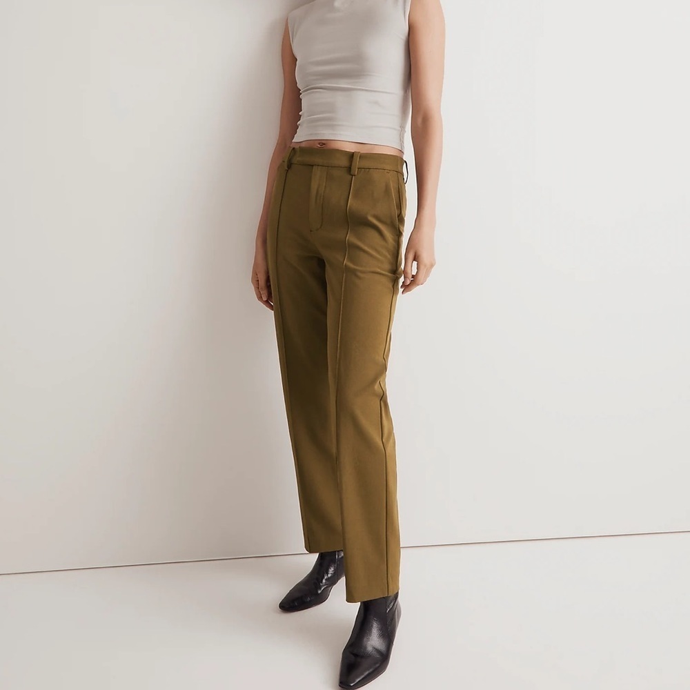 Madewell The Fairbanks Pant in Dark Olive 2P - Picture 3 of 8